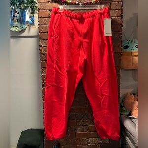 Lululemon Red Glow Scuba Sweatpants Joggers NEW